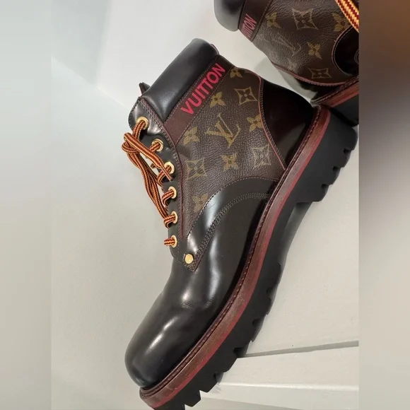 Louis Vuitton Chocolate Brown Leather Boots - Picture 6 of 12